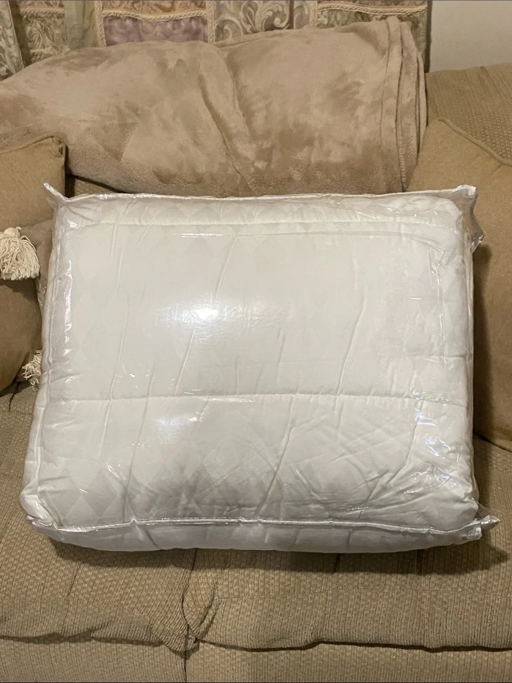 🤍NWT Premium White Goose Down 550 Comforter/ 260 Thread 100% Cotton/Luxury Size